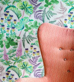 Strawberry Fields Wallpaper by Parker & Jules Spring Green