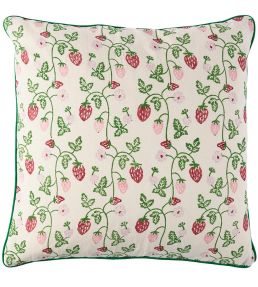 Strawberry Grass Seed Cushion 50 x 50cm by Molly Mahon Iron