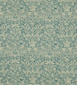 Strawberry Meadowfield in Ladbroke Linen Fabric by Liberty Lichen