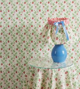 Strawberry Wallpaper by Molly Mahon Grass