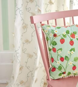 Strawberry Patch Fabric by Villa Nova Green