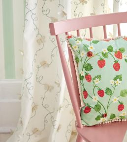 Strawberry Patch Cushion 40 x 40cm by Villa Nova Green