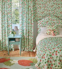 Strawberry Patch Cushion 40 x 40cm by Villa Nova Green