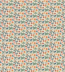 Strawberry Tea Fabric by George & Minnie Aqua