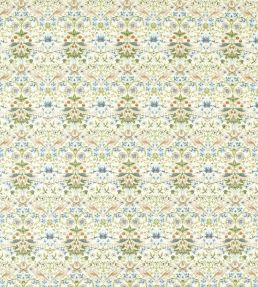 Strawberry Thief Embroidery Fabric by Clarke & Clarke Apple/Blue