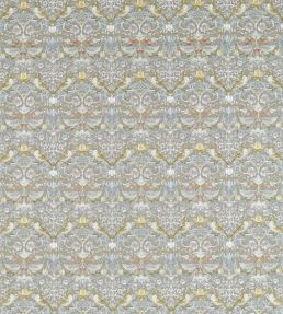 Strawberry Thief Embroidery Fabric by Clarke & Clarke Slate/Blush