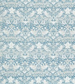 Strawberry Thief Jacquard Fabric by Clarke & Clarke Denim
