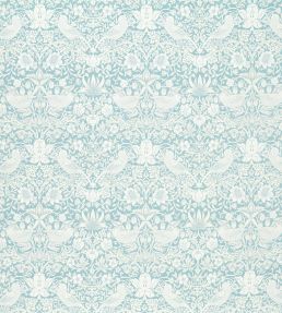 Strawberry Thief Jacquard Fabric by Clarke & Clarke Mineral