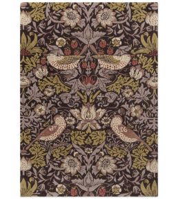 Morris & Co Strawberry Thief rug Grape 27705140200 Grape