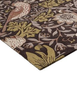 Morris & Co Strawberry Thief rug Grape 27705140200 Grape