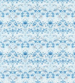 Strawberry Thief Fabric by Morris & Co Woad