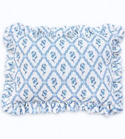 Strawberry Trellis Cushion 46 x 32cm by Barneby Gates China Blue