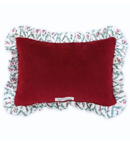 Strawberry Trellis Cushion 46 x 32cm by Barneby Gates Vintage Cream