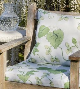 Strawberry Vine Fabric by Madeaux 02 Pale Blue