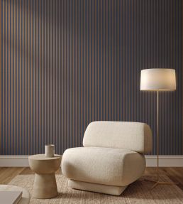 Stria Metallic Wallpaper by Jannelli&Volpi Grey