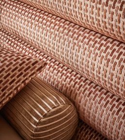 Stria Fabric by Romo Copper
