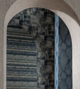 Striatus Wallpaper by Clarke & Clarke Midnight