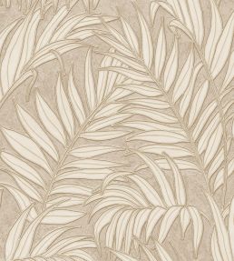 Stringed Leaves Wallpaper by Eijffinger Beige/Sand