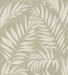 Stringed Leaves Wallpaper by Eijffinger Green