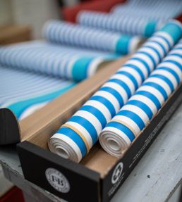 Stripe Wallpaper by Farrow & Ball Au Lait / Liquorice