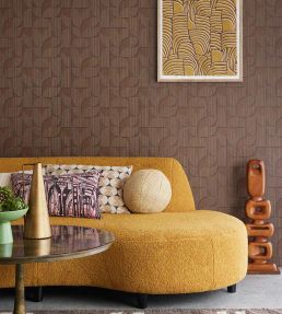 Striped Arches Wallpaper by Eijffinger Chocolate