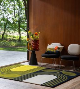 Orla Kiely Striped Tulip rug Seagrass 160307120180-US Seagrass