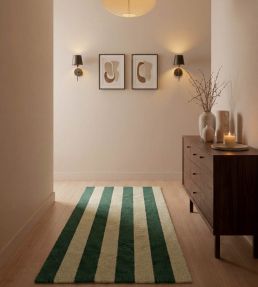 Lorena Canals Stripes Cotton rug Duck Green/Lint C-STRP-DGNLNT-XS Duck Green/Lint