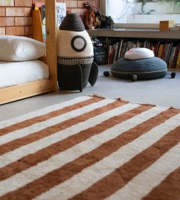 Lorena Canals Stripes Cotton rug Natural/Toffee C-STRP-TOF-XS Natural/Toffee