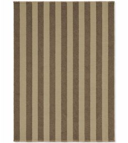 Lorena Canals Stripes Wool rug Khaki/Duck Green WO-STRP-KAKDGN-XS Khaki/Duck Green