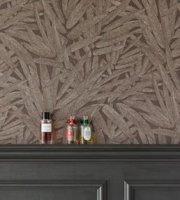 Structured Leaves Wallpaper by Eijffinger Brown