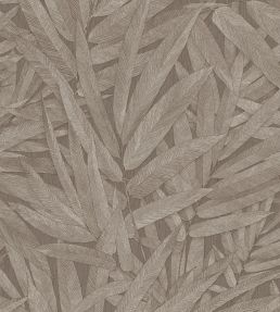 Structured Leaves Wallpaper by Eijffinger Dark Brown/Taupe