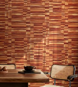 Structures Wallpaper by Ohpopsi Burnt Umber