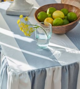 Studio Stripe Fabric by Ian Mankin Mist