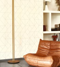 Subtilite Wallpaper by Casadeco Beige / Terracotta