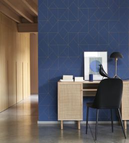 Subtilite Wallpaper by Casadeco Bleu Indigo