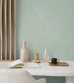 Subtilite Wallpaper by Casadeco Celadon