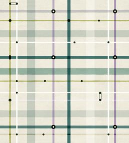 Subway Wallpaper by Tres Tintas Lilac
