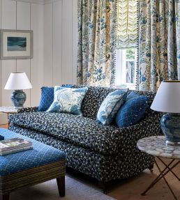 Sudbury Fabric by Nina Campbell Blue/Green