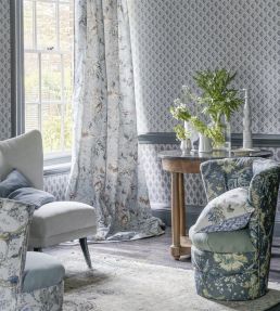 Suffolk Garden Fabric by Designers Guild Chalk Blue