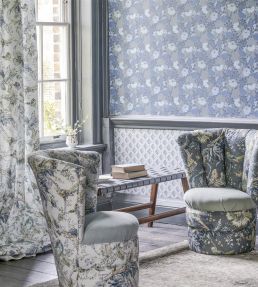 Suffolk Garden Fabric by Designers Guild Chalk Blue