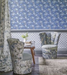 Suffolk Garden Fabric by Designers Guild Chalk Blue