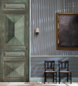 Suffolk Stripe Fabric by Zoffany Eau de Nil