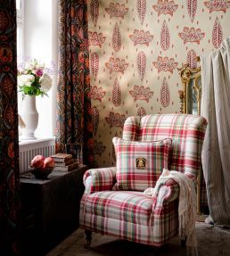 Sullivan Plaid Fabric by MINDTHEGAP Red Green