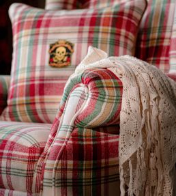 Sullivan Plaid Fabric by MINDTHEGAP Red Green