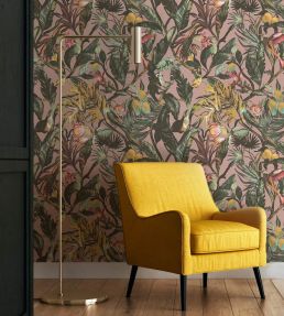 Sumatra Wallpaper by Arley House Blush
