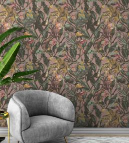 Sumatra Wallpaper by Arley House Blush