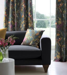 Sumatra Fabric by Arley House Peacock Blue