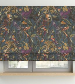Sumatra Fabric by Arley House Peacock Blue