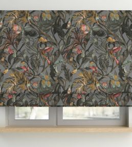 Sumatra Fabric by Arley House Steel Grey