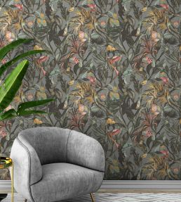 Sumatra Wallpaper by Arley House Steel Grey